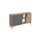 Patnos Console 150 - Oak - Retro Grey