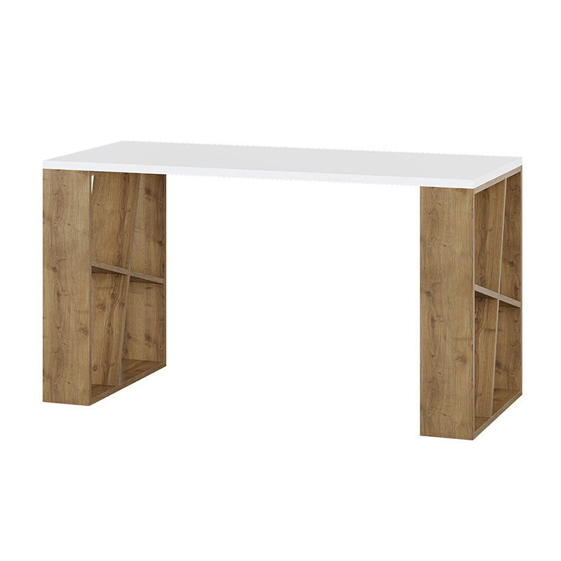 Istanbul Working Table - White - Burgundy