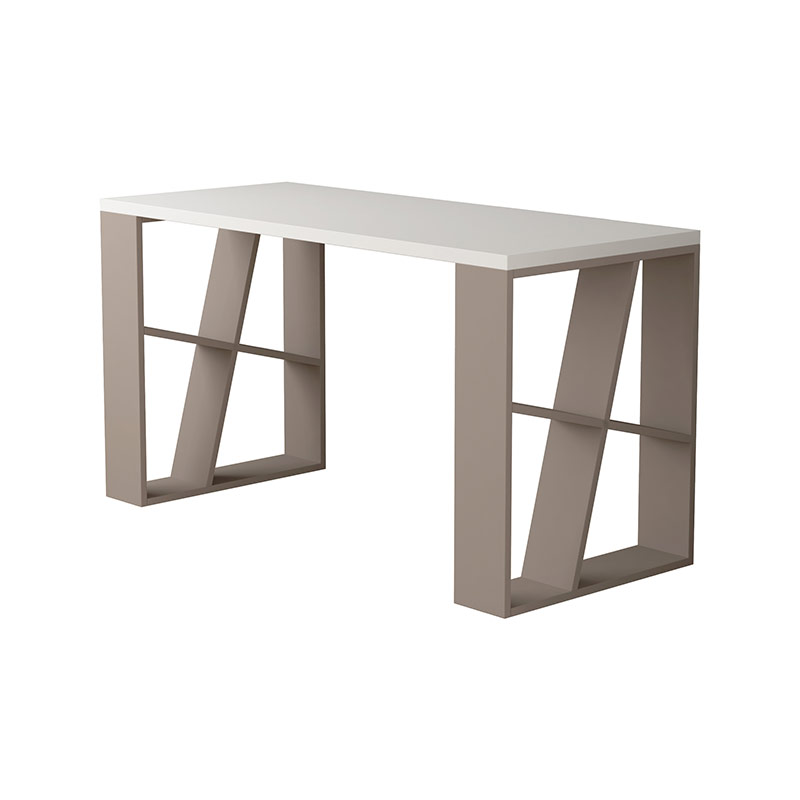 Istanbul Working Table - White - Light Mocha