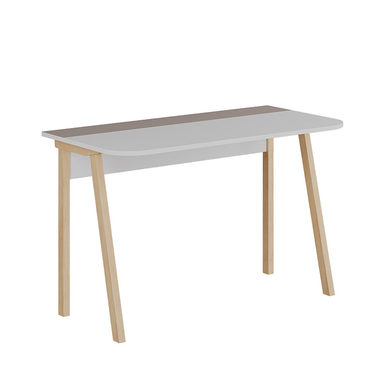 İlcesi Desk - White - Light Mocha