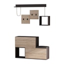 Akhisar Hanger - Anthracite - Oak