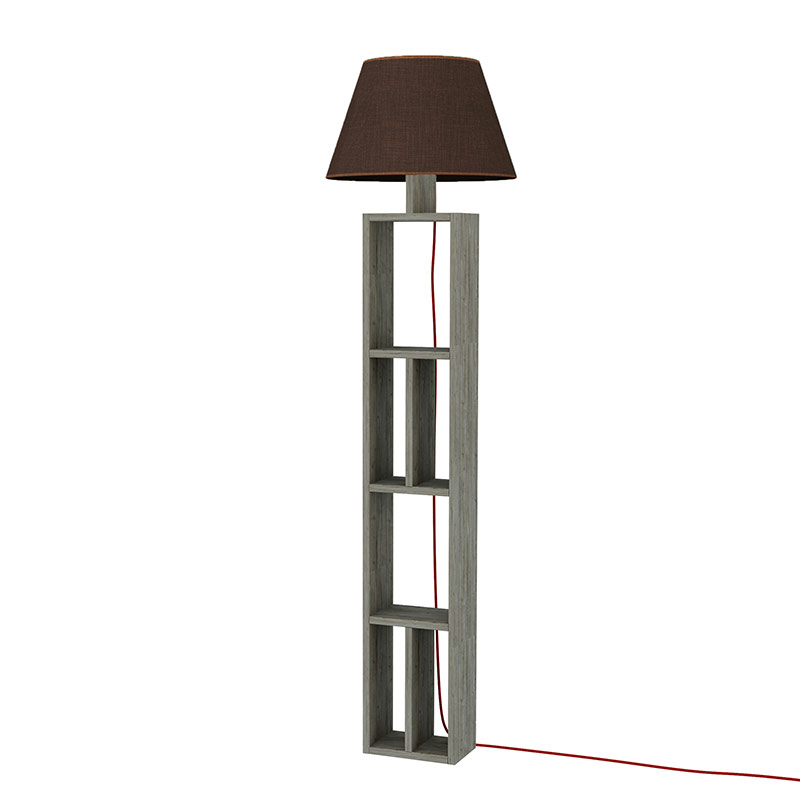 Sivas Floor Lamp Dark Coffee-Brown