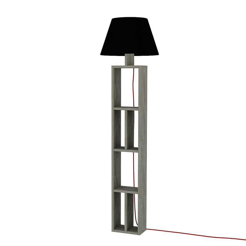 Sivas Floor Lamp Dark Coffee-Black