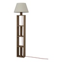 Sivas Floor Lamp - Oak - Linen