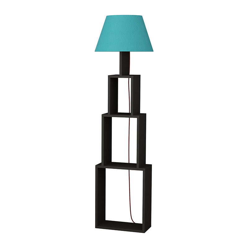 Van Floor Lamp - Anthracite - Blue