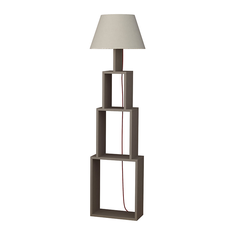 Van Floor Lamp - Light Mocha - Cotton