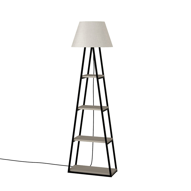 Agrı Floor Lamp - Light Mocha - Linen