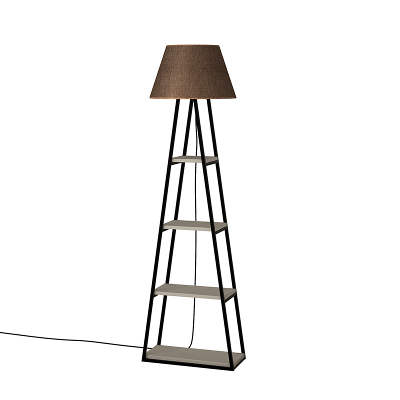 Agrı Floor Lamp - Light Mocha - Brown