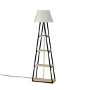 Agrı Floor Lamp - Oak - Linen