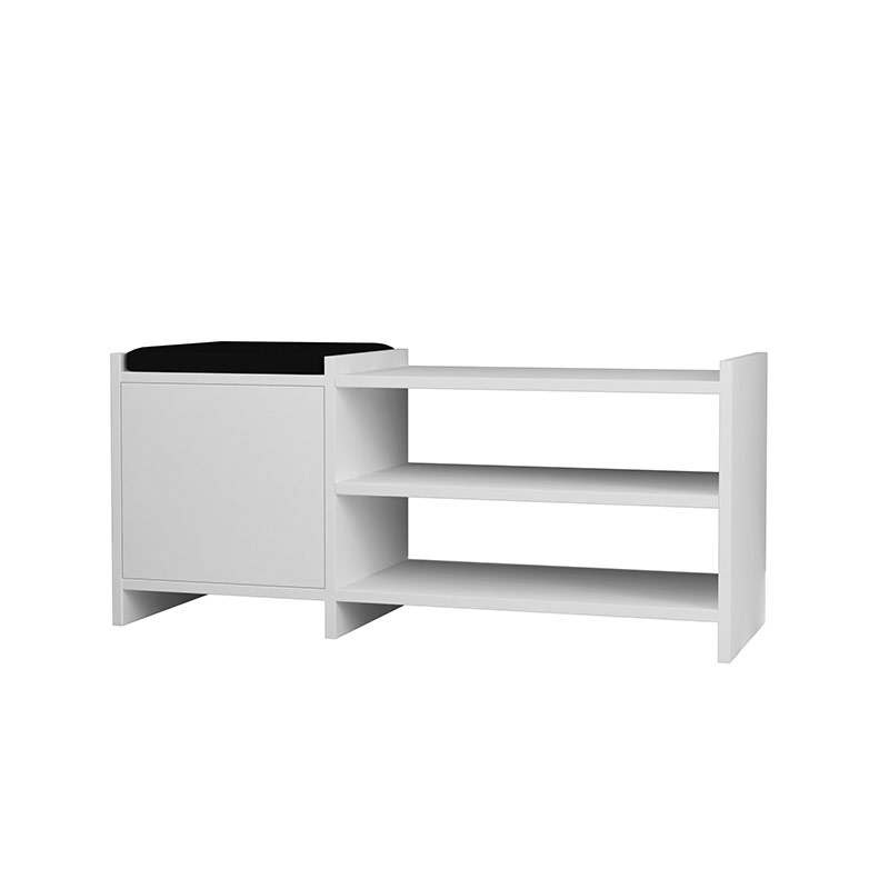 Denizli Hall Stand - White - White