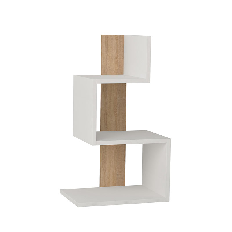 Bilecik Side Table - White - Oak