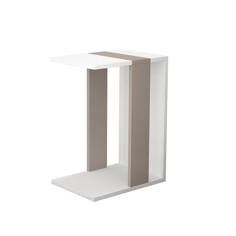 Elazıg C Table - White - Light Mocha