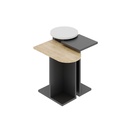 Kahramanmaraş Side Table - Anthracite - Oak - White