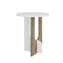 Antalya Side Table - White - Oak