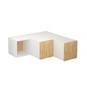 Birecik Tv Stand - White - Oak