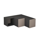 Birecik Tv Stand - Anthracite - Light Mocha