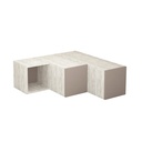 Birecik Tv Stand - Ancient White - Light Mocha