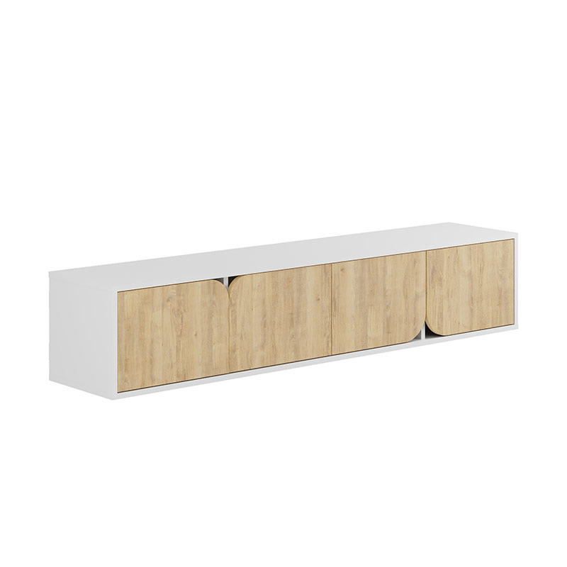 Yalova Tv Stand - White - Oak