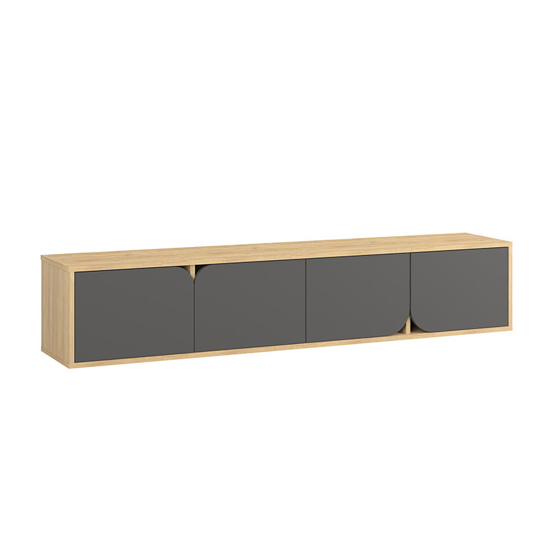 Yalova Tv Stand - Oak - Anthracite