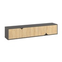 Yalova Tv Stand - Anthracite - Oak