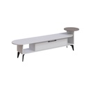 Kurtalan Tv Stand - White - Light Mocha