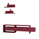 Corum Tv Unit - Burgundy - Burgundy