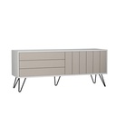 Bartın Tv Stand - White - Light Mocha