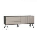 Bartın Tv Stand - Anthracite - Light Mocha