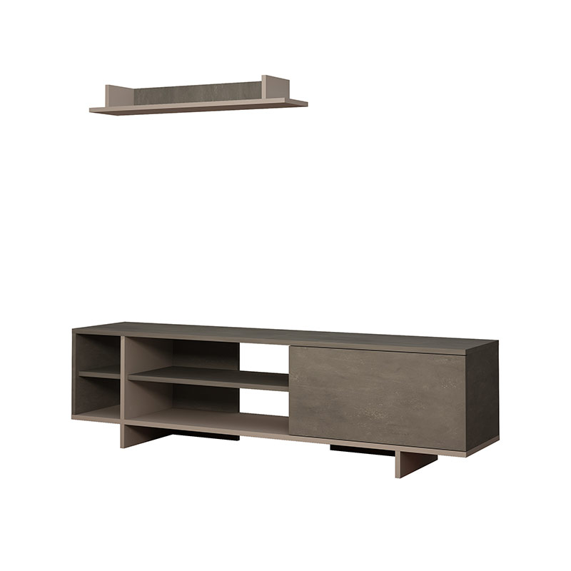 Ayvalık Tv Unit - Retro Grey - Light Mocha