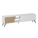 Patnos Tv Stand - White - Oak