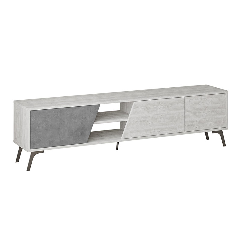 Patnos Tv Stand - Ancient White - Retro Grey