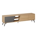 Patnos Tv Stand - Oak - Anthracite