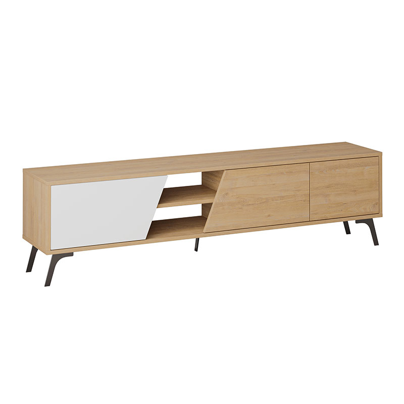 Patnos Tv Stand - Oak - White