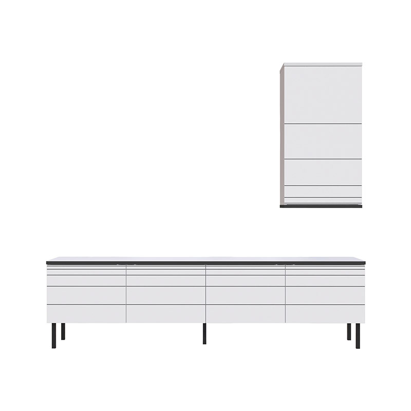 Bor Tv Unit - White