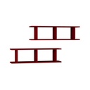 Serik Bookcase - Burgundy