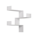 Siirt Corner Bookcase - White