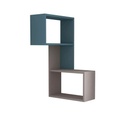 Safranbolu Corner Shelf - Light Mocha - Turquoise