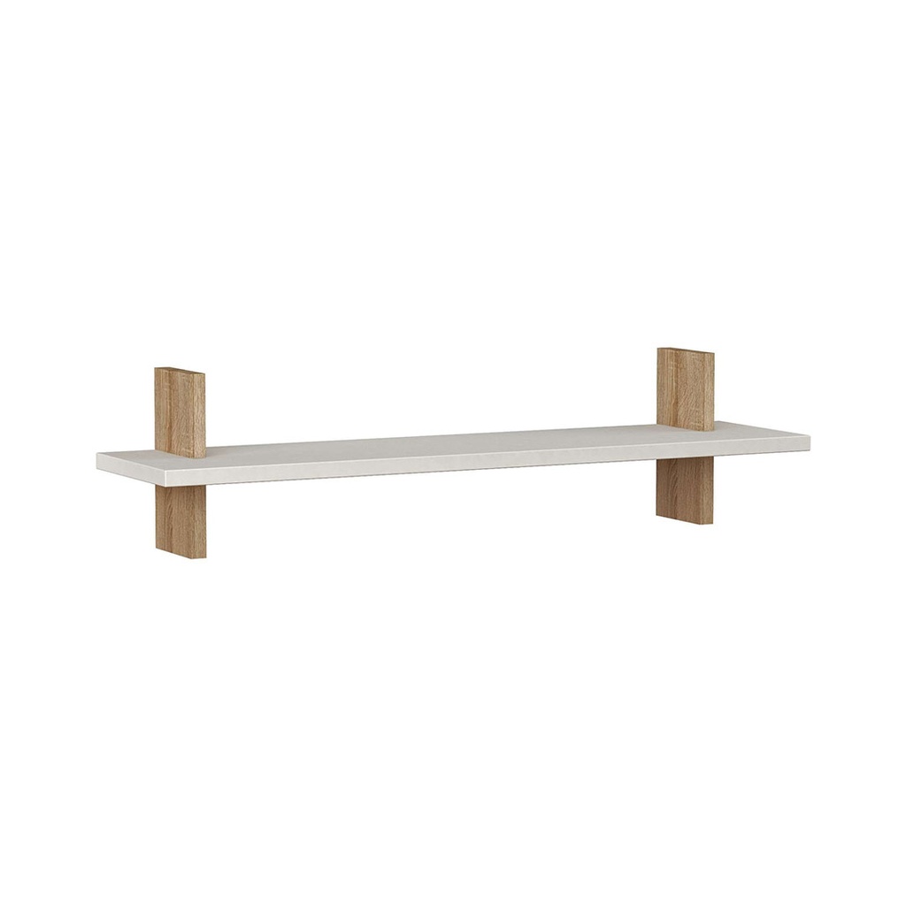 Igdır Shelf - White - Oak