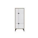 Yalova Multipurpose Cabinet - Oak - White