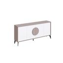 Aydin Console 180Cm - Light Mocha - White