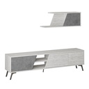 Patnos Tv Unit - Ancient White - Retro Grey