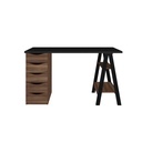  Divinopolis Desk - Black/ Ipe