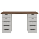  Itajai Desk - Nogal/ White