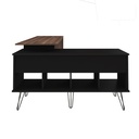  Mossoro Desk - Ipe/ Black