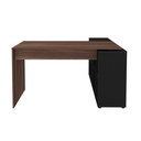  Hortolandia Desk - Ipe/ Black