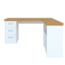  Araraquara Desk - Elm/ White