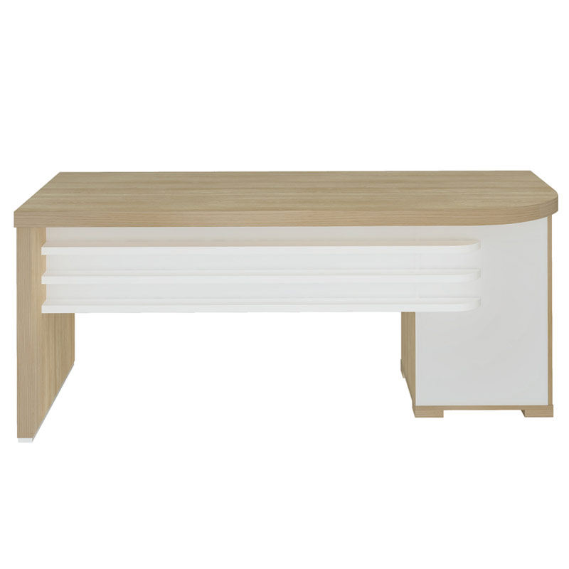  Alvorada Desk With Drawers II, Light Oak/ White, 1775x805mm