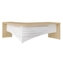  Nova Friburgo Desk II 2000x1800 LD - Light Oak/ White