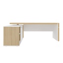  Nova Friburgo Workstation Connect III (LD-LE) - Light Oak/ White