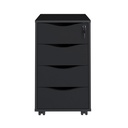  Rio Claro Chest of 4 Drawers - Black